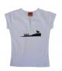 T-shirt Taureau Osborne Etoiles pour femme. Blanche