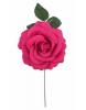 Big Fuschia Rose Made of Fabric. 15cm