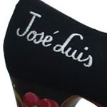 Ejemplo nombre bordado en zapato