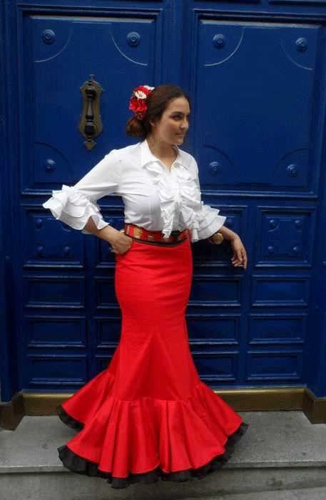 Faldas largas: espectaculares para el baile flamenco