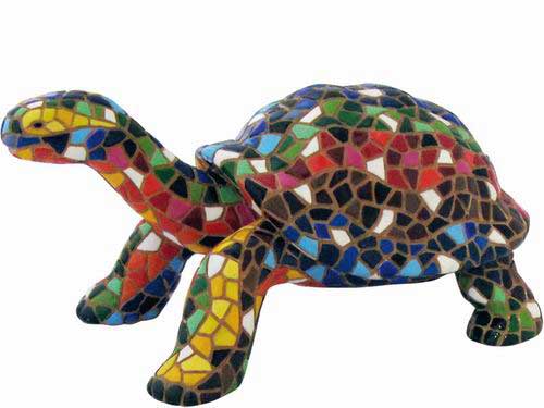Tortuga Mosaico Gaudi. 15cm