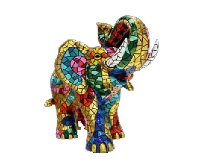 Trencadis Carnival Collection Elephant. Gaudí. 18cm