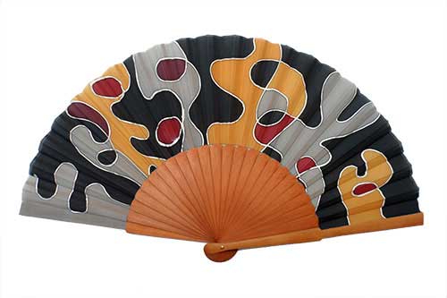 Hand painted Silk Fan - B21