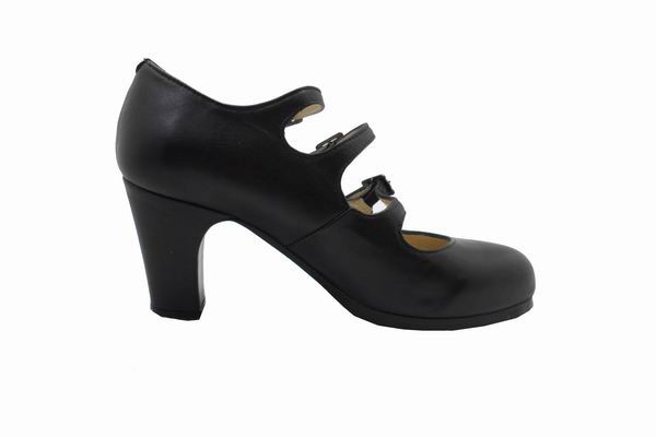 Chaussures de flamenco Begoña Cervera.  Trois lanières