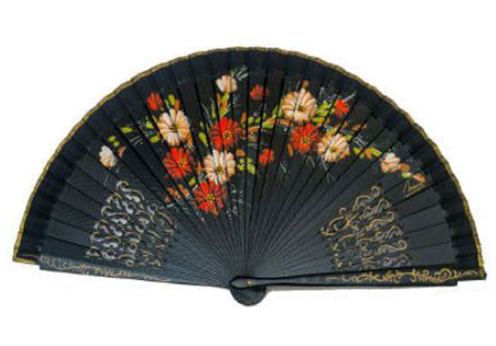 Fretwork Fan and Painted by Two Faces. ref 1134
