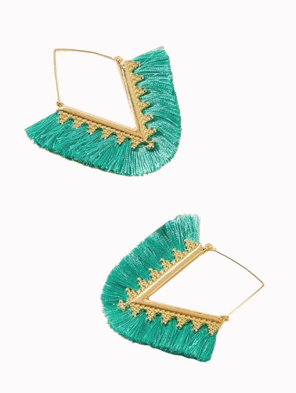 Earrings with Fringes for Special Events