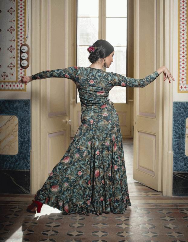 Falda Flamenca Davedans Sambuco para Comprar Online - Faldas