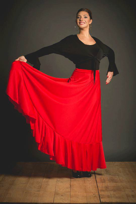 Falda para Baile Flamenco Salanfe. Davedans, Faldas para baile