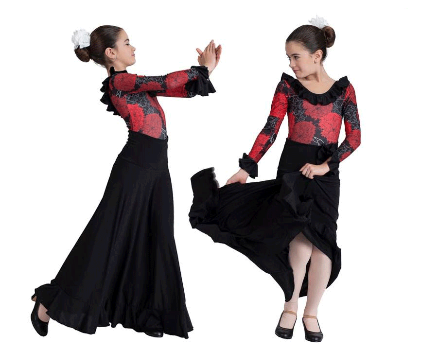 Intento Asombrosamente ensayo Faldas para Baile Flamenco Happy Dance para Niñas. Ref.EF373