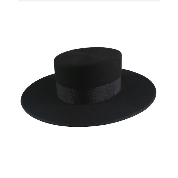 Woolen Sevillano Hat. Black