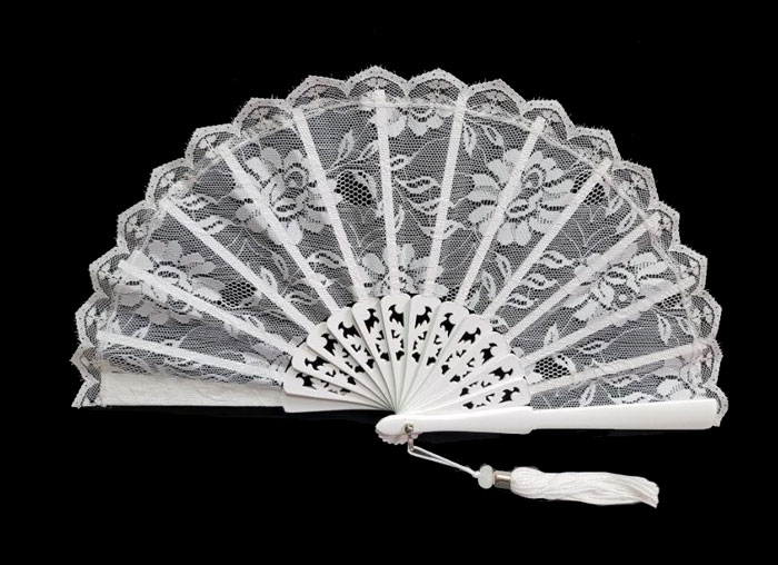 White Small Fan for Bride. Ref. 1679