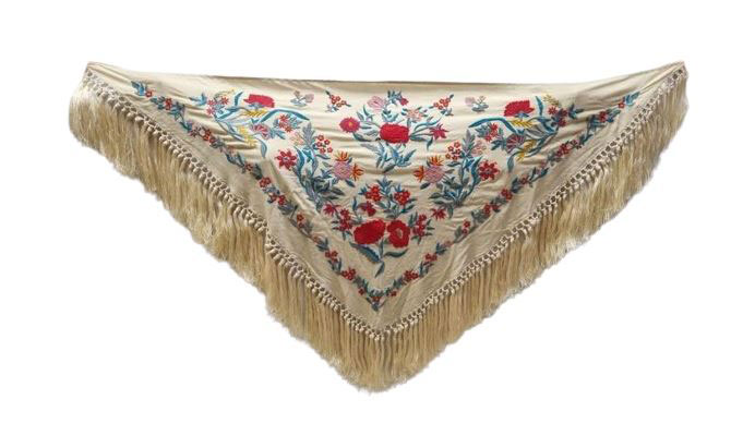 Hand Embroidered Small Shawls in Cantillana Seville
