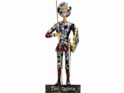 Don Quixote Mosaic Figurine. 16cm
