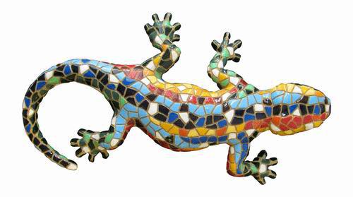 Salamander mosaïc magnet. Barcino. Ref. 09843. 10cm