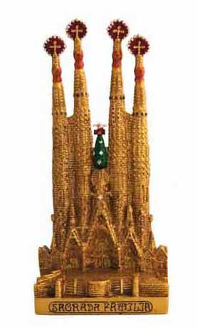 Figurine of La Sagrada Familia. Barcino. 23cm