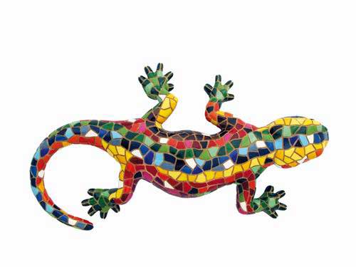 西班牙高迪蜥蜴龙模型. 15cm