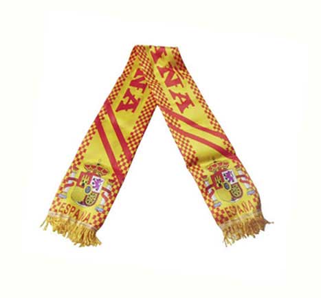 Spanish flag scarf. Sateen
