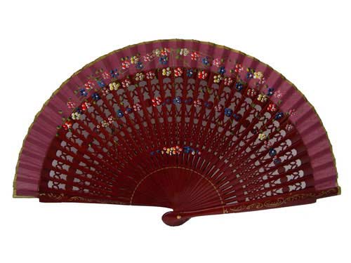 Fans with floral decoration. Ref.4046