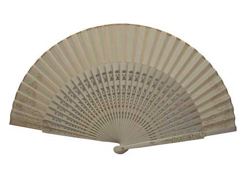 Fan decorated in gold