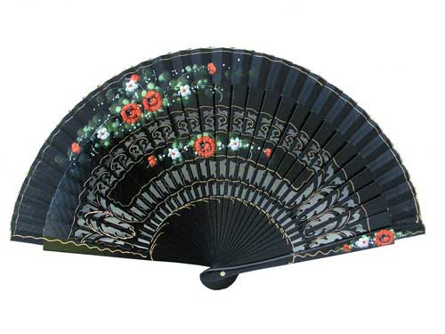 Hand Painted Fan For Flamenco Dance ref. 73
