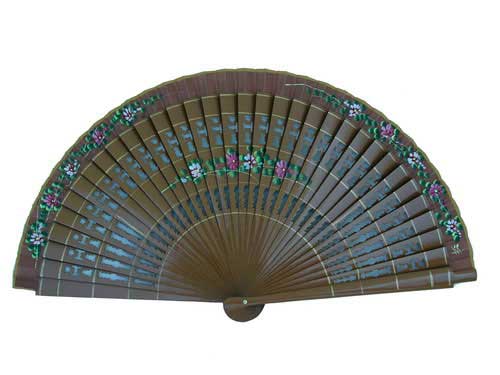Painted fan hazelnut colour Ref. 83