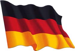 Autocollant du drapeau allemand