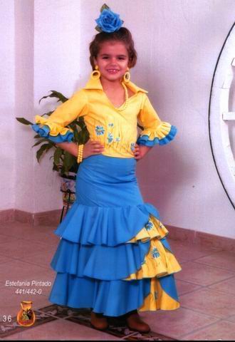 Rociera costume for children mod. Estefanía Pintado
