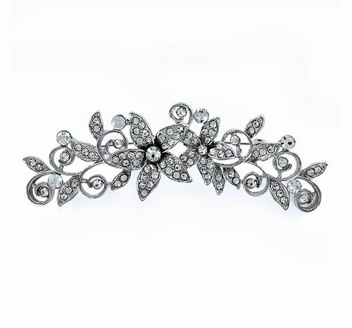 Silver Costume Jewelry Brooch with Circonitas. Ref. 310