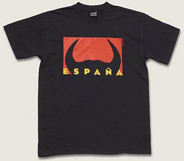 Camiseta Cabeza de Toro España Negro/R
