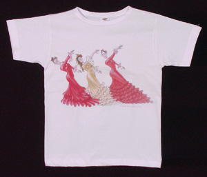 Flamenco t-shirt - Les trois flamencas