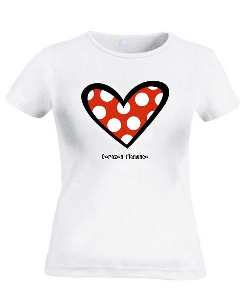 Camiseta Corazón de Lunares