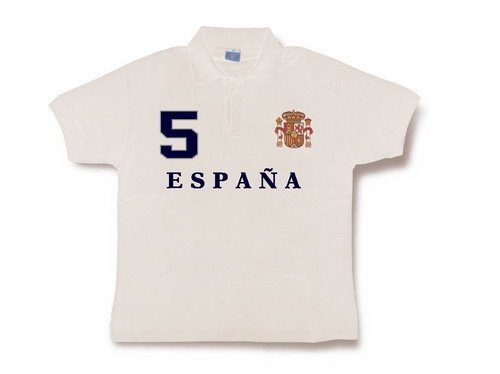 男性用ポロシャツ 『España』 ホワイト