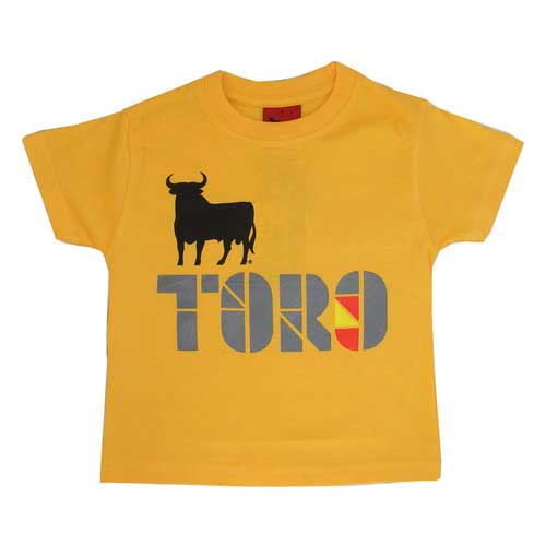Camiseta niño Logo Toro Osborne. Amarillo