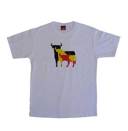 White T-shirt with 3 Osborne Bulls
