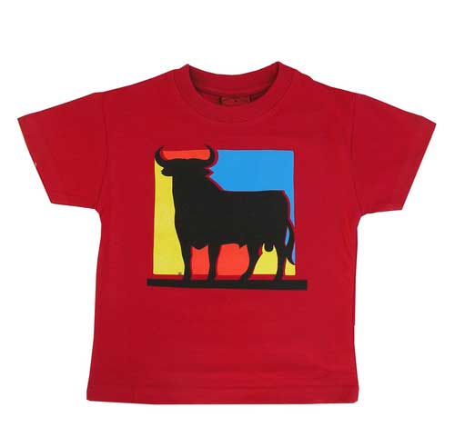 Camiseta Toro Osborne Cuadro Roja. Niño