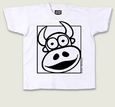 Bull t-shirt to colour - Kids