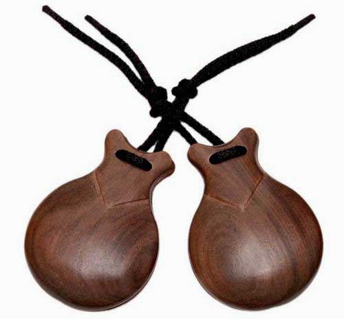 Brown Granadillo Wooden Flamenco Castanets by Jale
