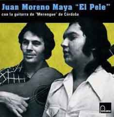 Juan Moreno Maya “El Pele” avec la guitare de “Merengue” de Córdoba.