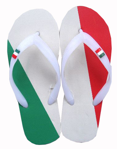 Chanclas bandera de Italia