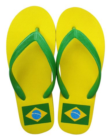 Chanclas bandera de Brasil