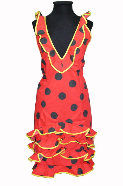 Flamenco Apron Canastera - Red