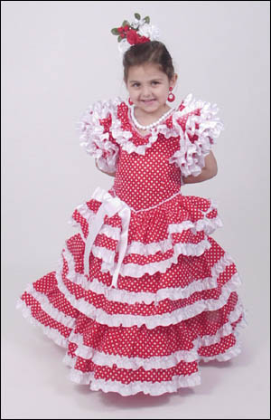 Robe flamenco pour fille: mod. giralda