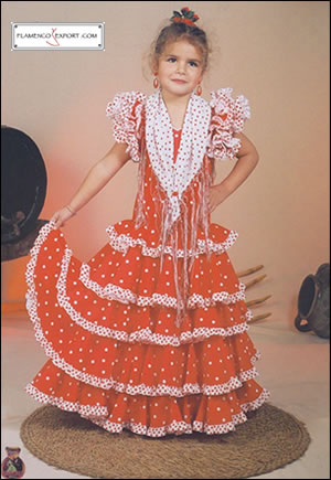 Trajes de flamenca niña - mod. Buñuelo