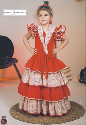 Trajes de flamenca niña - mod. Bahía