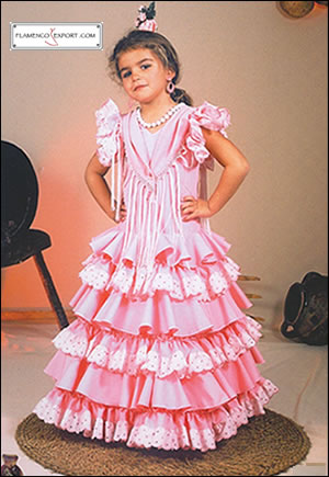 Trajes de flamenca niña - mod. Mirian