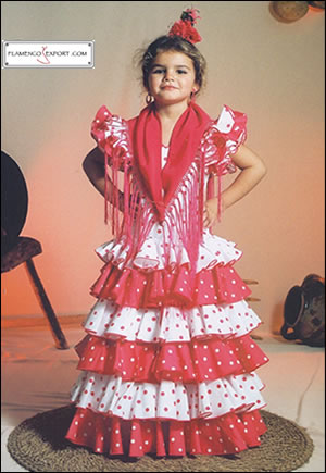 Trajes de flamenca niña - mod. Pastora