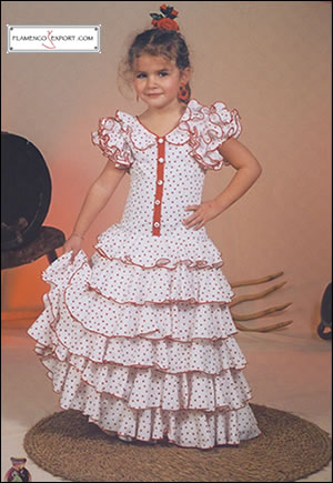 Trajes de flamenca niña - mod. Piconera