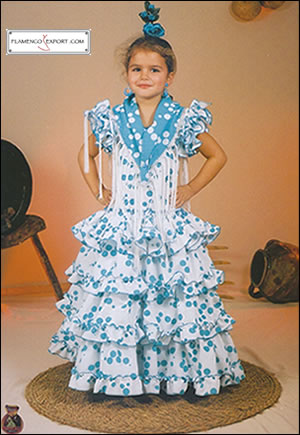 Trajes de flamenca niña - mod. Sonaja