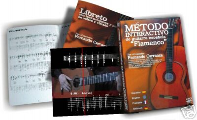 Método interactivo de guitarra española de Flamenco. DVD. Pal