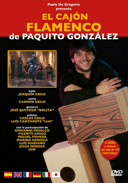 The flamenco cajón by Paquito González. 2Dvds